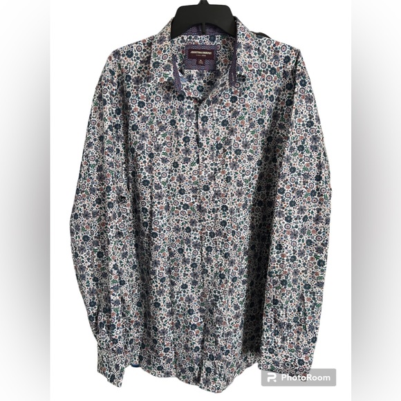 Johnston & Murphy Other - Johnston & Murphy long sleeve button down Floral colorful pattern Size XL